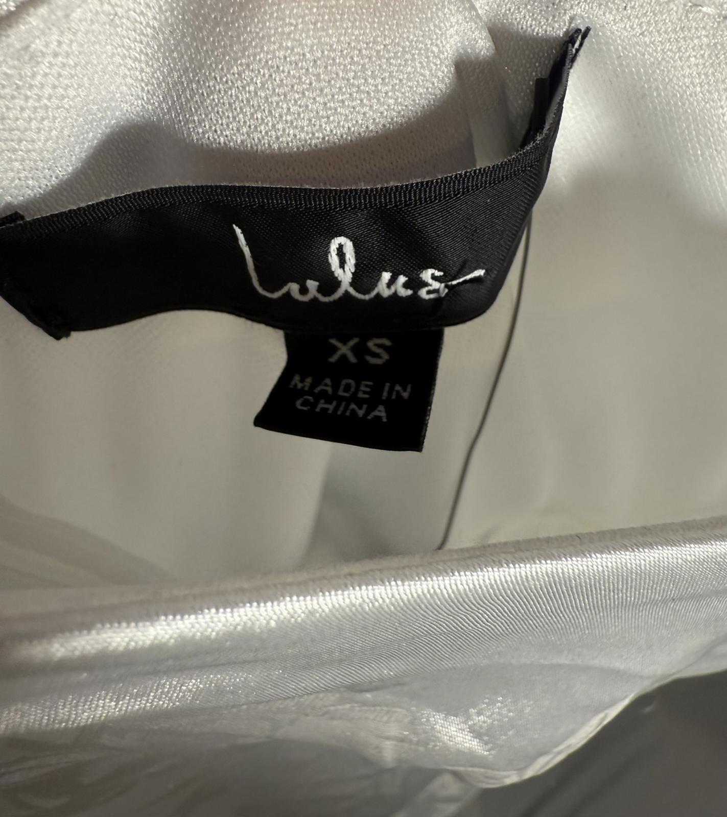 NWT Lulus White Midi Dress with Fringe Size XS