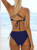 NWT CUPSHE Womens Two Piece Bikini Reversible Bottoms Swimsuit Size Medium