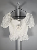 NWT Revolve Lost & Wander Coconut Vine baby doll top White Size - M