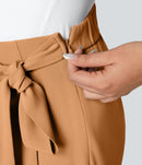 NWT Halara High Waisted Tie Side Wide Leg Work Pants Size XL