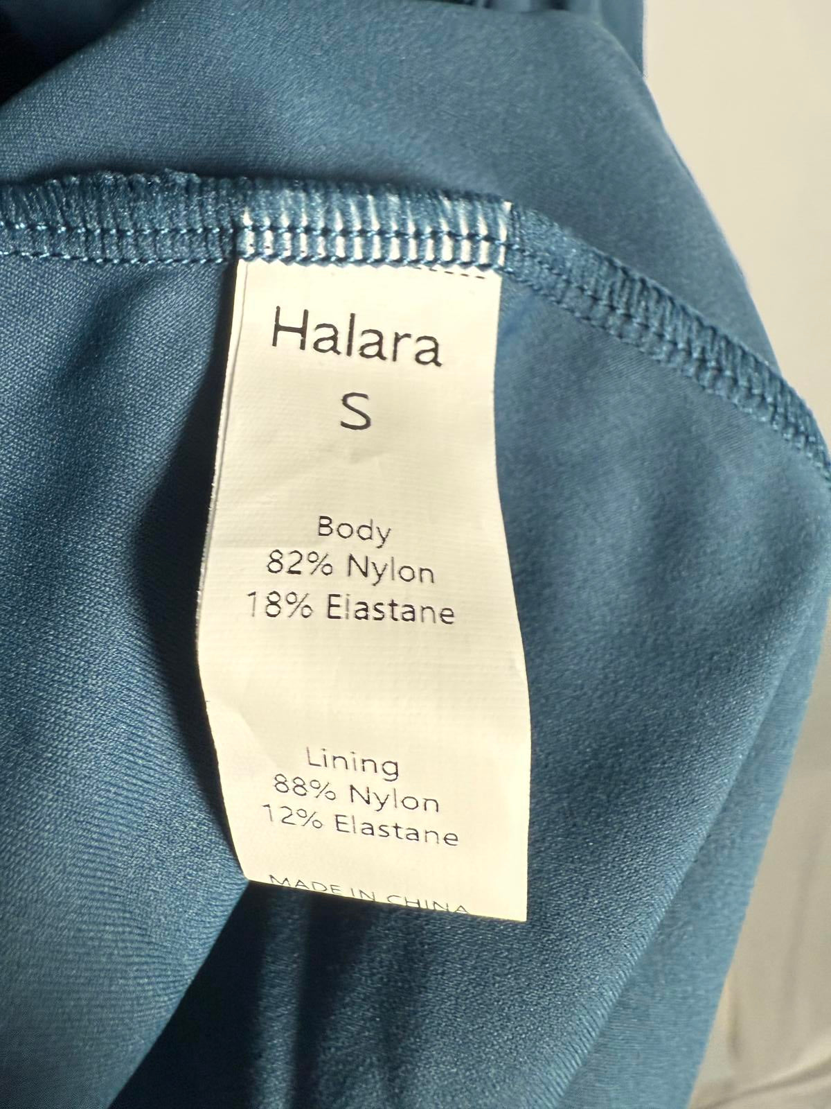 NWT Halara Cut Out Pocket Midi Casual Dress Majolica Blue S