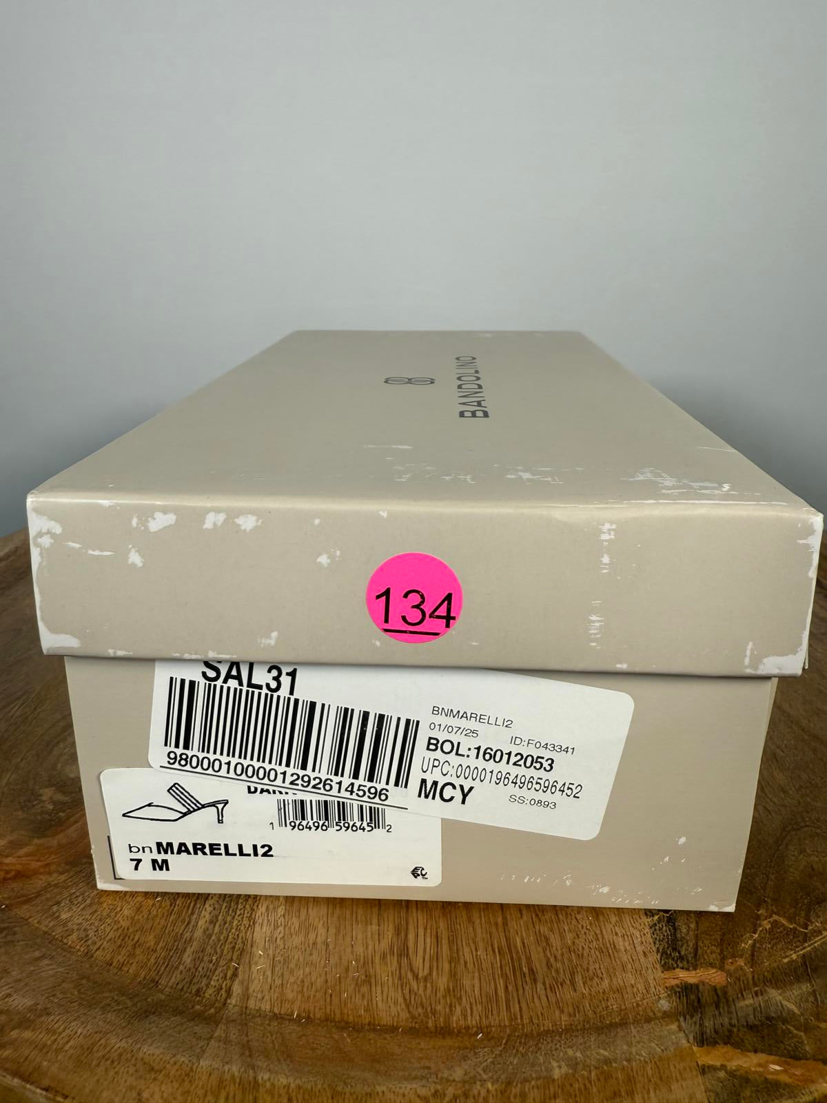 Bandolino Womens Faux Suede Striped Slide Size 7 NWB