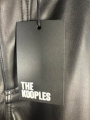 NWT The Kooples Black Leather Pants Size 40