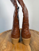 Sun + Stone Women's Dollyy Pointed-Toe Western Tan Boots Size 5 NWOB