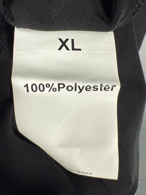 NWT Halara Sleeveless Curved Hem Mini Work Shirt Dress Black XL