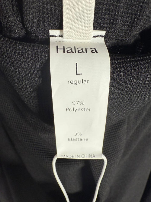 NWT Halara Flex™ High Waisted Pocket Wide Leg Waffle Work Pants Black Size L