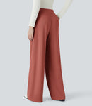 NWT Halara Flex High Waist Body Sculpt Waist-Slimming Work Pants Etruscan Red S