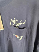 NWT Nike Women's New England Patriots Pocket T-Shirt, Navy Size XXL