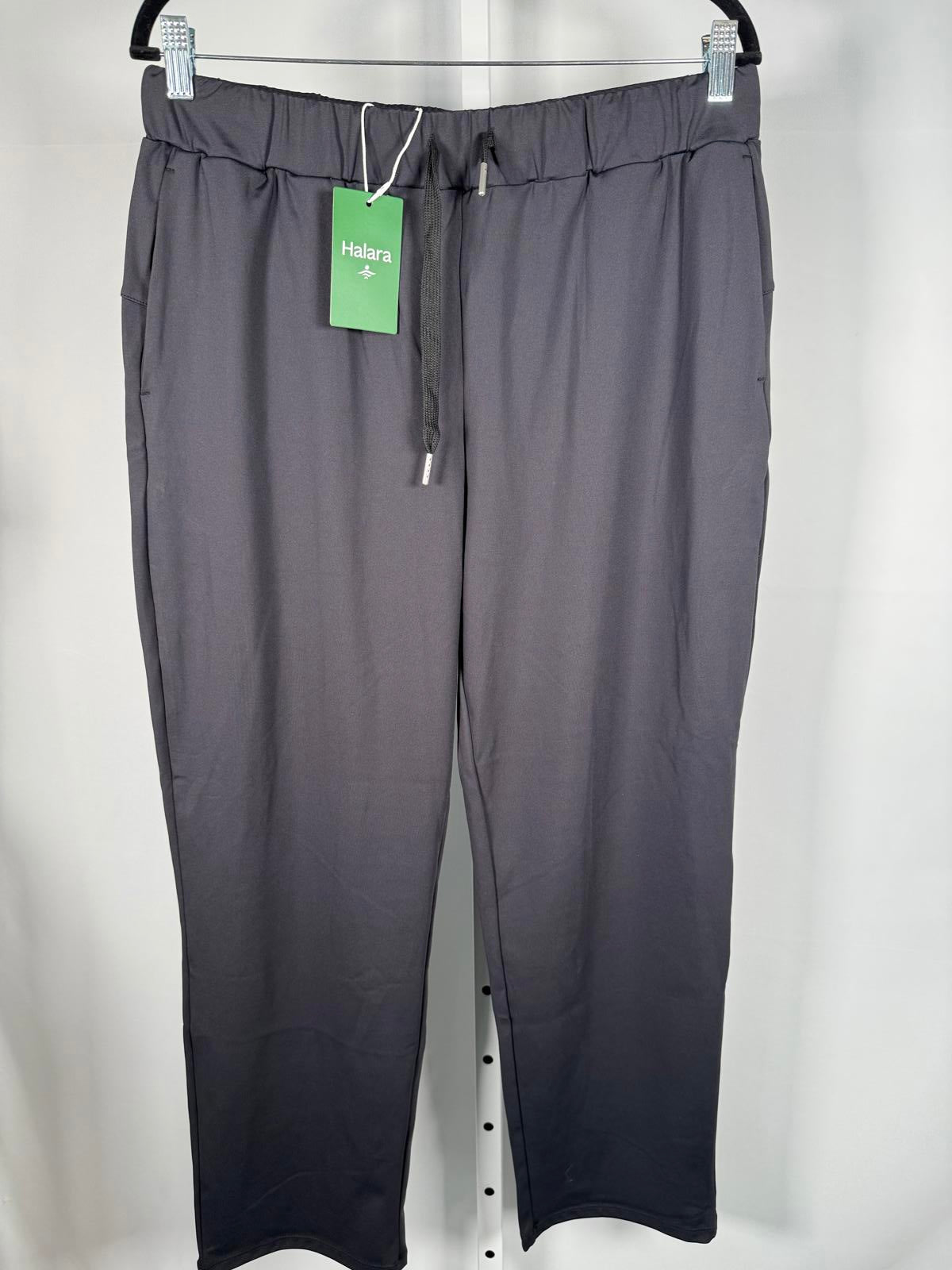 NWT HalaraFlex™ Mid Rise Drawstring Pocket Work Pants Black L