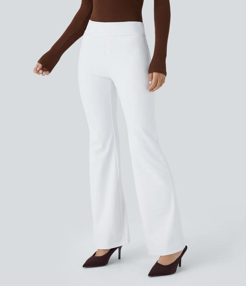 NWT Halara Flex™ Mid Rise Pocket Work White Pants Size Large