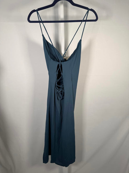 NWT Halara SoftlyZero Airy Crossover Ruched Lace Up Bodycon Dress Size Small