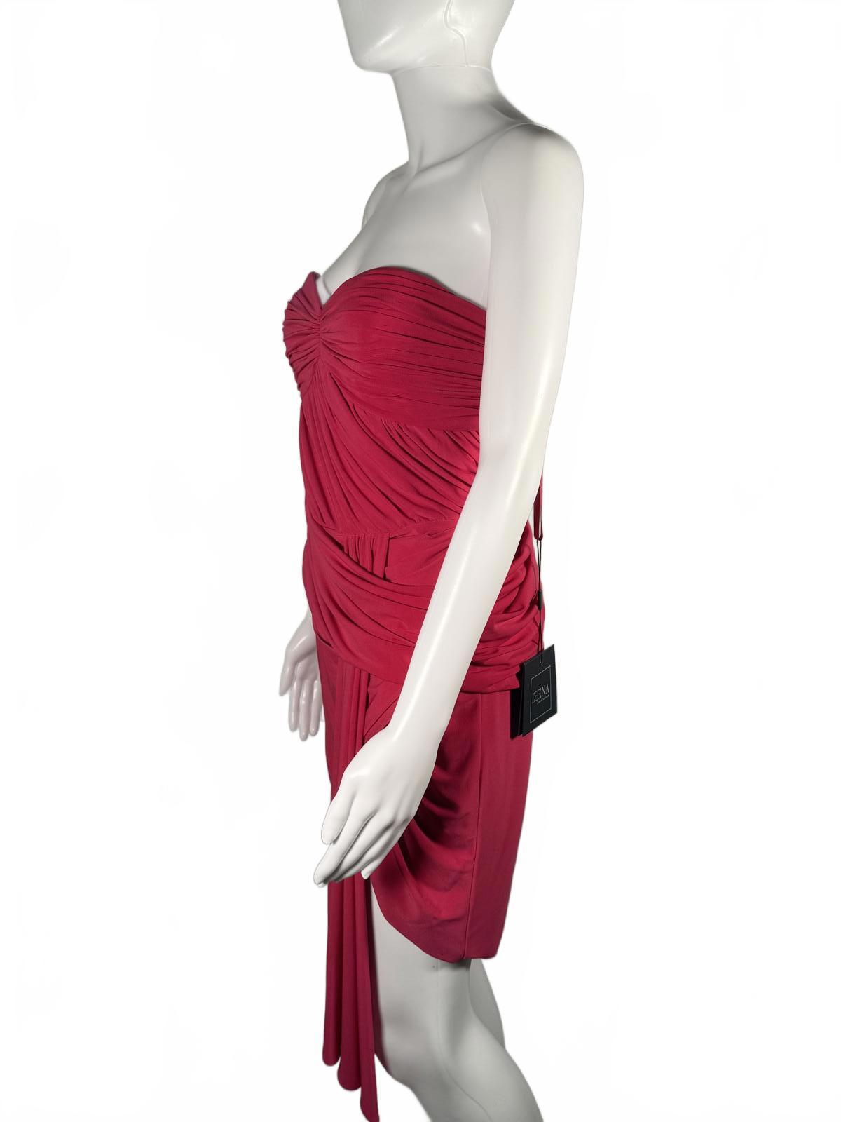 MAC DUGGAL 11565 Hot pink Strapless Mini Dress Size 6