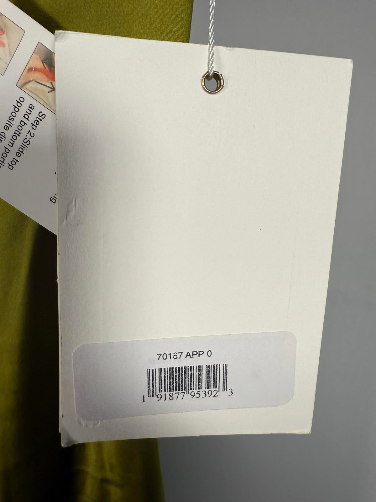 NWT Mac Duggal Apparel Chartreuse Spaghetti Strap Charmeuse Slip Dress Size 0