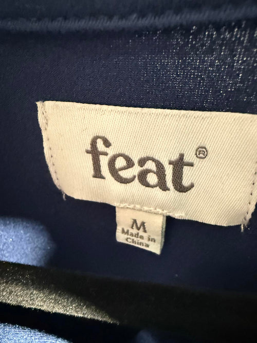 Feat Unisex Navy Roam Quarter Zip Size M NWT