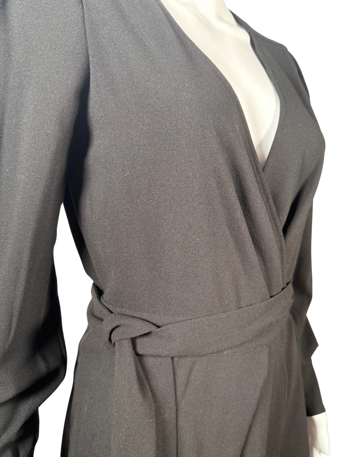 The Kooples Black Wrap Dress US Size Small, FR 1 NWT