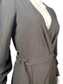 The Kooples Black Wrap Dress US Size Small, FR 1 NWT
