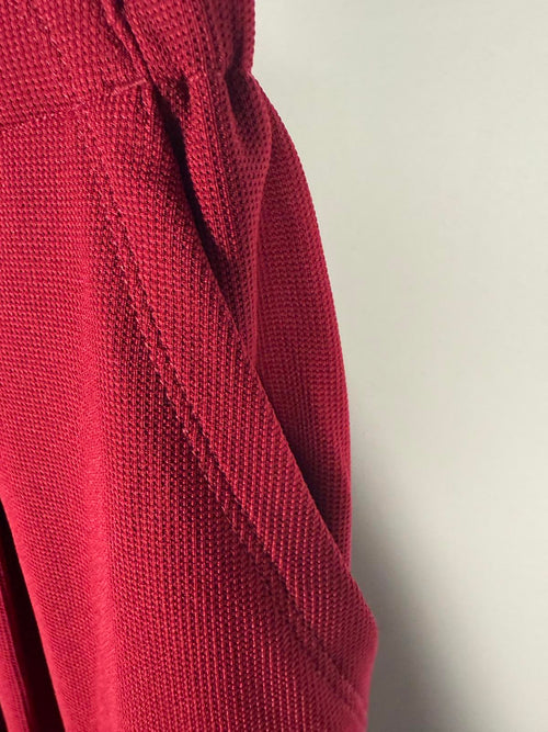 NWT Halara Flex™ High Waisted Pocket Wide Leg Waffle Work Pants Anemone L Petite