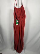 NWT Spaghetti Strap Lace Up Pocket Jumpsuit Size M, Tall