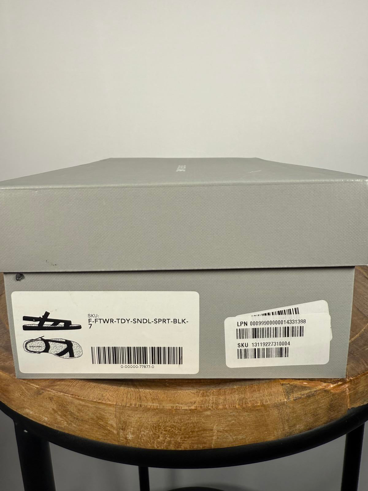 NIB Everlane The Renew Teddy Sport Sandal In Black Size 7