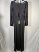 NWT Halara SoftlyZero Long Sleeve Keyhole Back 2-in-1 Pocket Wide Leg Jumpsuit S