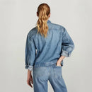 NWT G-Star RAW Oversized Denim Jacket Women’s Sun Faded Air Force Blue Size M