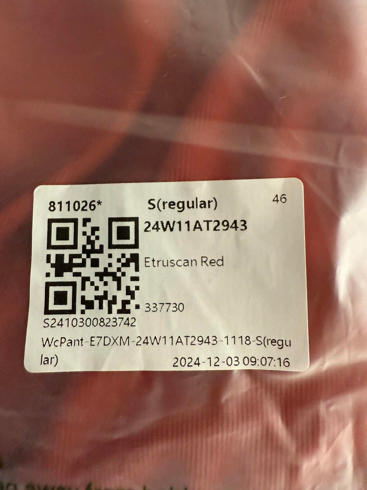 NWT Halara Flex High Waist Body Sculpt Waist-Slimming Work Pants Etruscan Red S