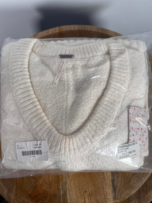 NWT Free people Brookside Tunic Ivory Size x-small