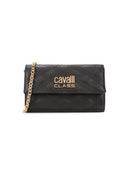 CAVALLI CLASS BY ROBERTO CAVALLI Turin Topstitch Faux Leather Wallet-On-Chain