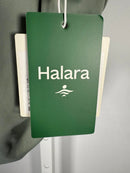 NWT Halara Boat Neck Cap Sleeve Cropped Casual T-Shirt-UPF50+ Asparagus S