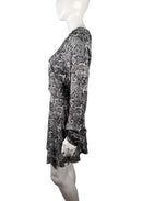 The Kooples Lace Paisley Print Size US Medium FR 2 Mini Dress NWT