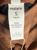 NWT Halara Suede Wrap Side Tie Mini Skirt in Pecan Pie Small