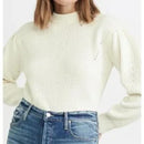 NWT English factory Puff Sleeve Sweater Ivory Size XS