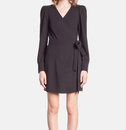 The Kooples Black Wrap Dress US Size Small, FR 1 NWT