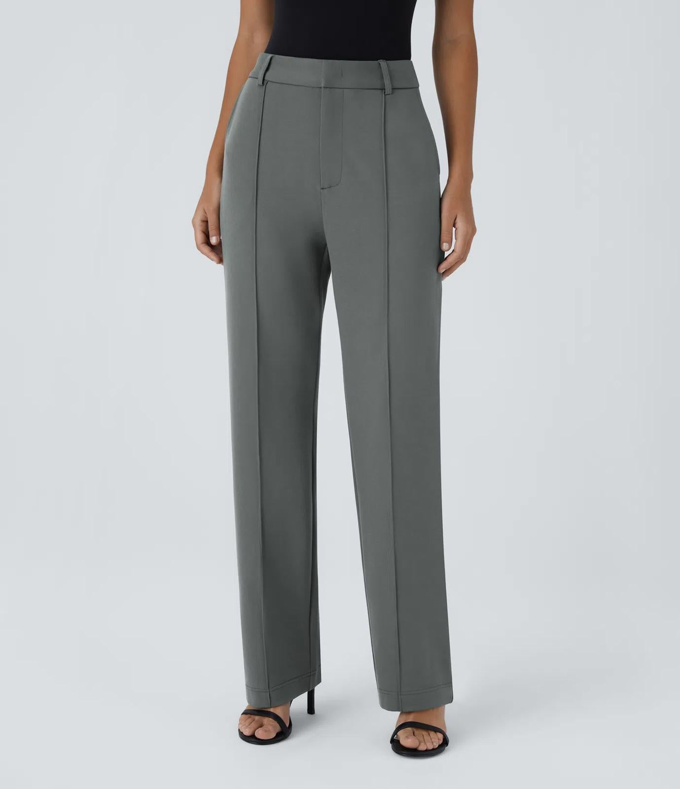 NWT Halara Flex™ High Waisted Pocket Straight Leg Work Pants Size XL