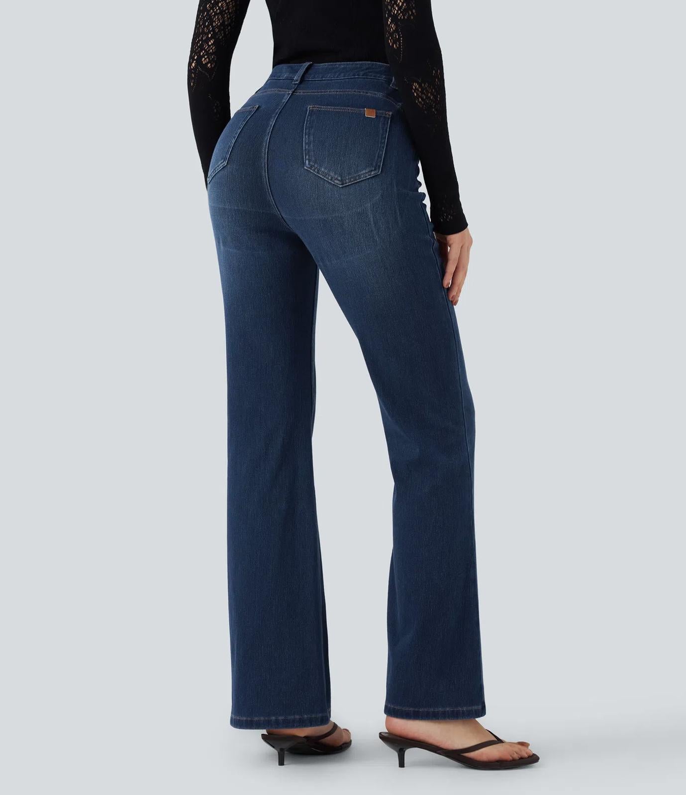 NWT Halara Flex High Waisted Tummy Control Butt Lifting Denim Bootcut XS