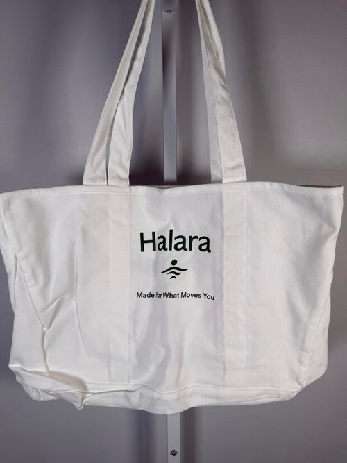 NWT Halara Letter Print Casual Canvas Tote Bag