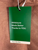 NWT Halara Suede Wrap Side Tie Mini Skirt in Pecan Pie S