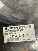 NWT Revolve by Z Supply Charcoal Ruffle Maxi dress M