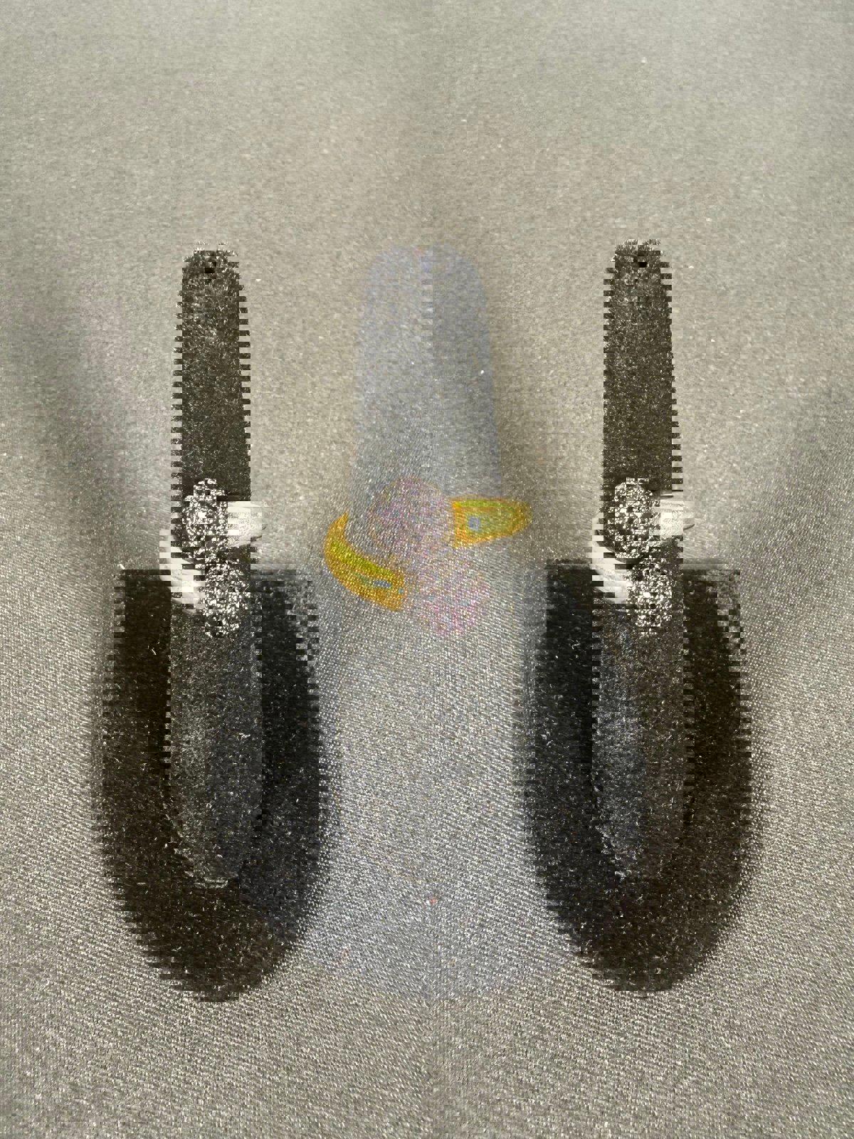 nOir JEWELRY GOLD DEE PAVE RING SIZE 7