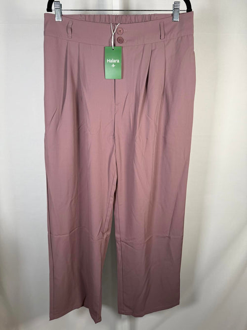 NWT Halara Flex™ High Waisted Zipper Pocket Shirred Straight Leg Work Pants XL