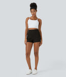 NWT Halara High Waisted Pockets Casual Shorts 2.5'' Black S