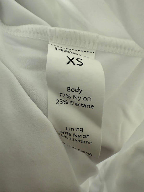 NWT Halara SoftlyZero Ruched Lace Up Bodycon Cool Touch Dress-UPF50+ White XS