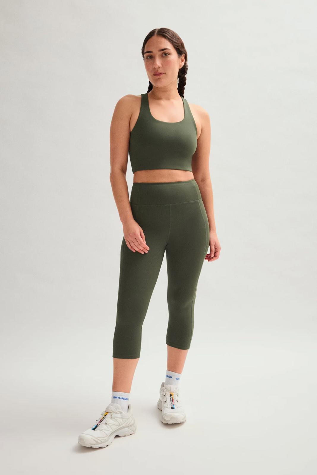 NWT Girlfriend Collective Terrace Compressive High-Rise Capri S