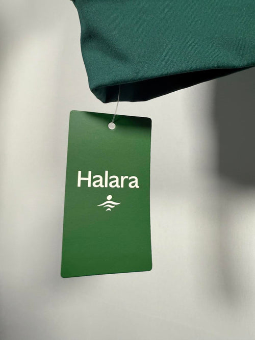 NWT Halara Boat Neck Short Sleeve Cut Out Casual T-Shirt Aventurine M