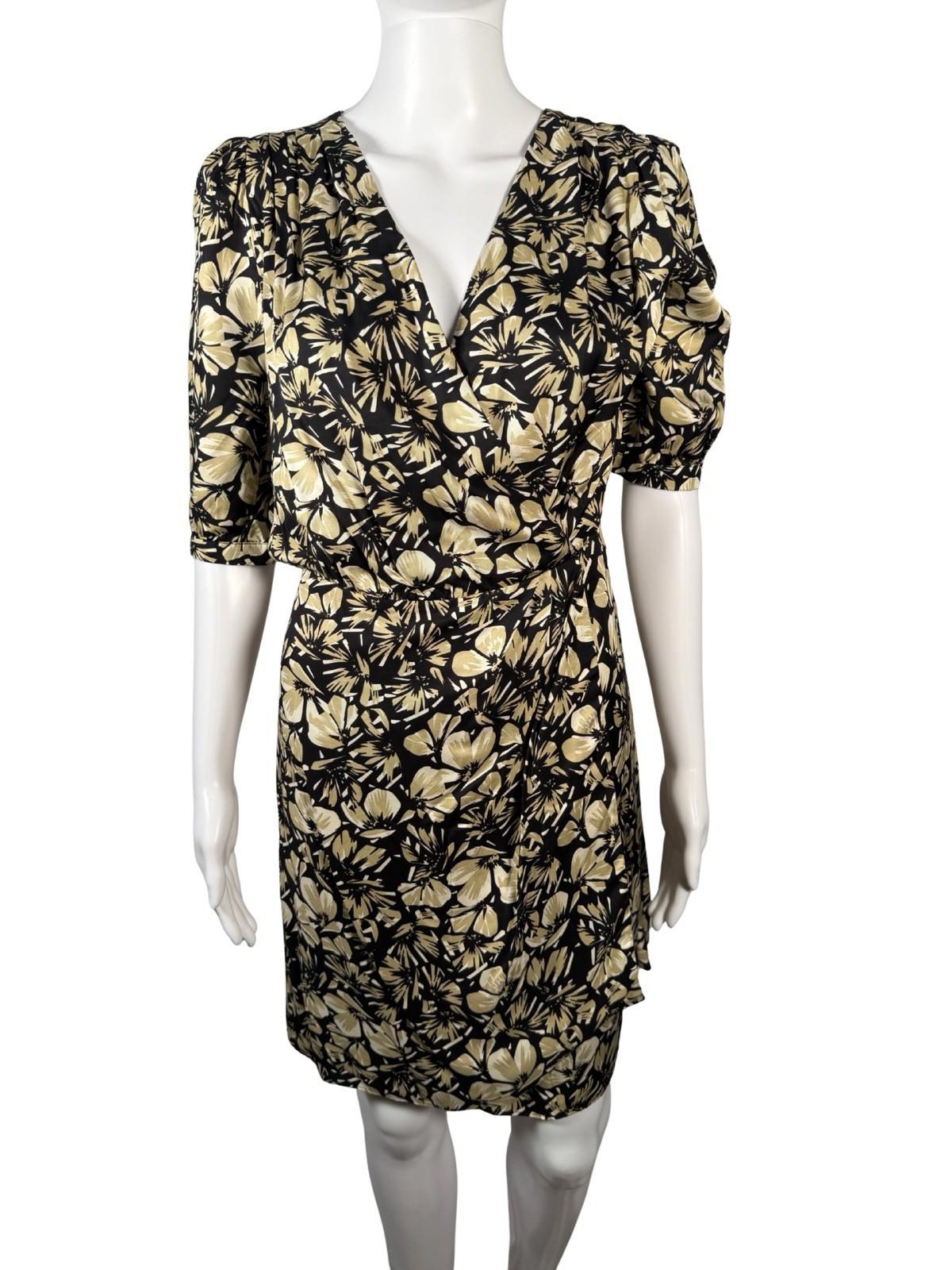 NWT The Kooples Twill Flowers Dress (French Size 2) $365 MRSP