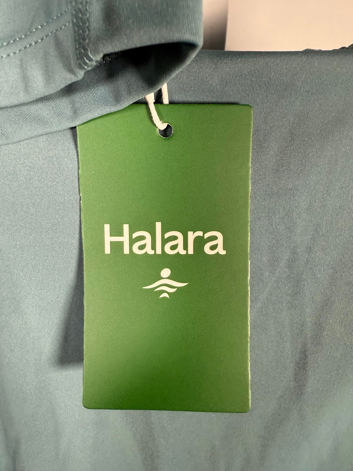 NWT Halara Breezeful High Low 2-Piece Pocket Flowy Casual Dress Stone Blue XS