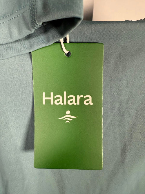 NWT Halara Breezeful High Low 2-Piece Pocket Flowy Casual Dress Stone Blue XS