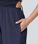 NWT Halara Breezeful™ Lace Up Pocket Quick Dry Casual Jumpsuit Size Large