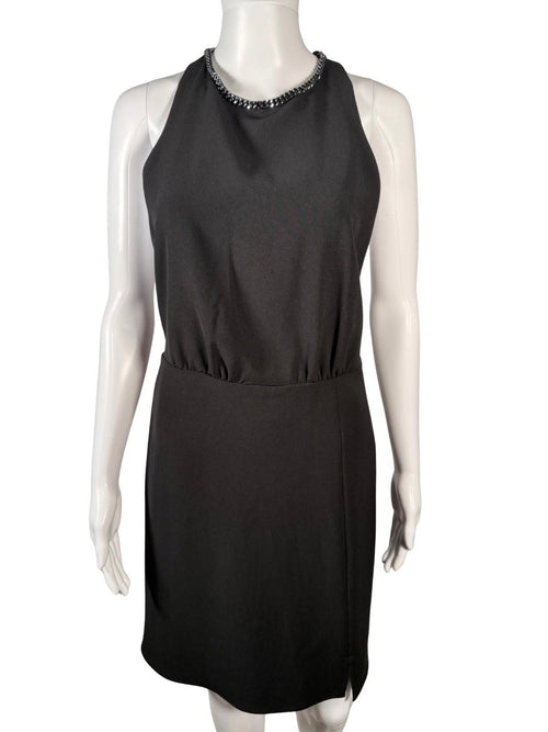 NWT The Kooples Short Black Crepe Dress US Size Medium $345 MRSP