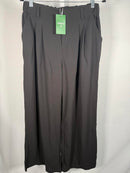 NWT Halara Flex™ High Waisted Pocket Wide Leg Waffle Work Pants Black Size L
